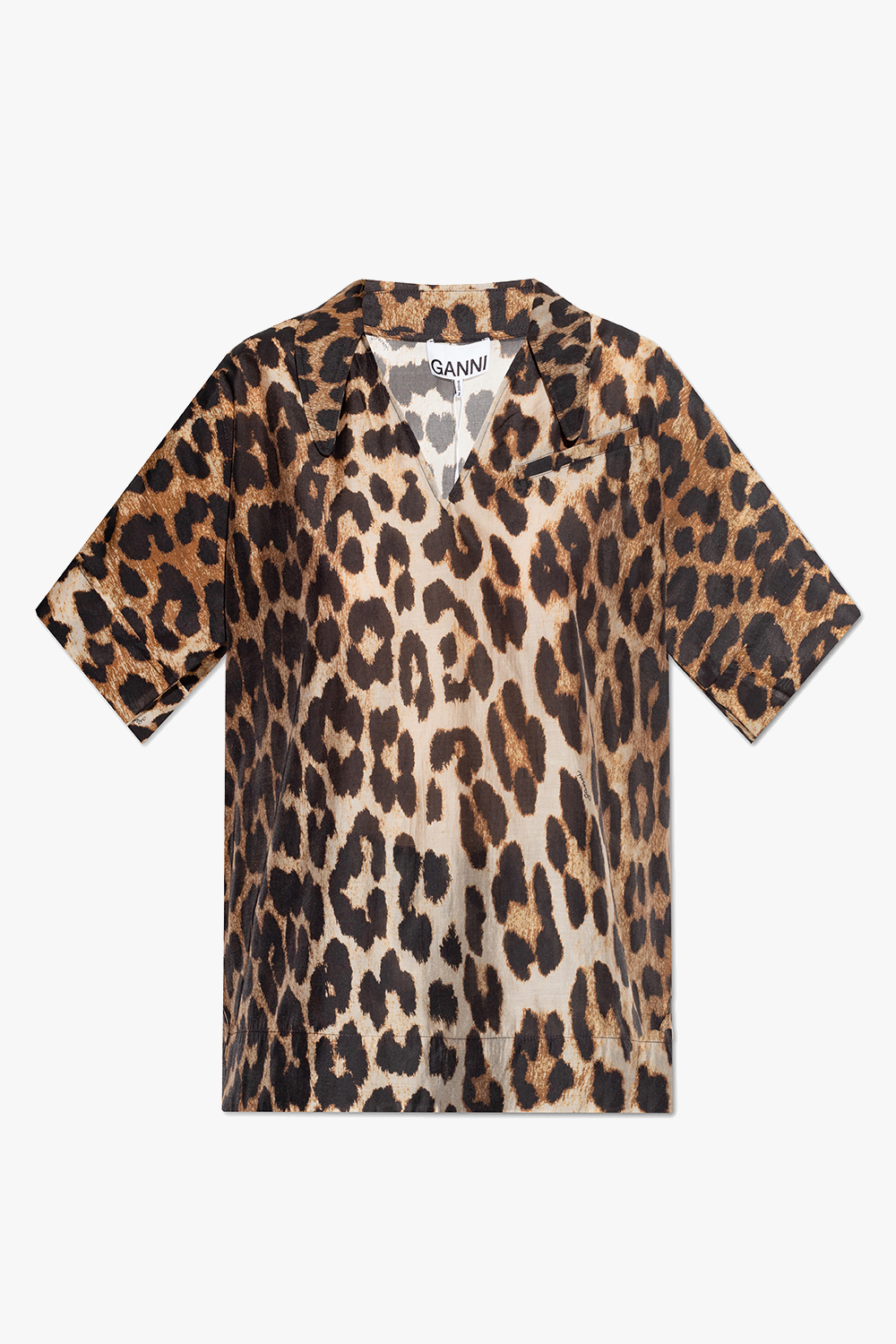Ganni Top with animal motif | SchaferandweinerShops | T